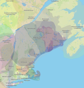 New England Indigenous lands map